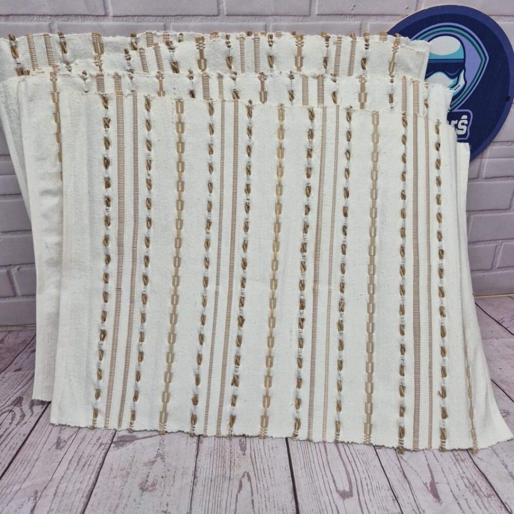 Aman Woven Cotton & Straw 4pc Placemats  19"x14"